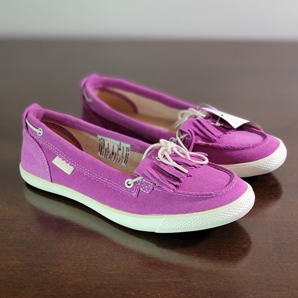 Converse Chuck Taylor Women's Boat Penny Moccasins Loafers Shoes Size 8 Suede - Picture 2 of 8